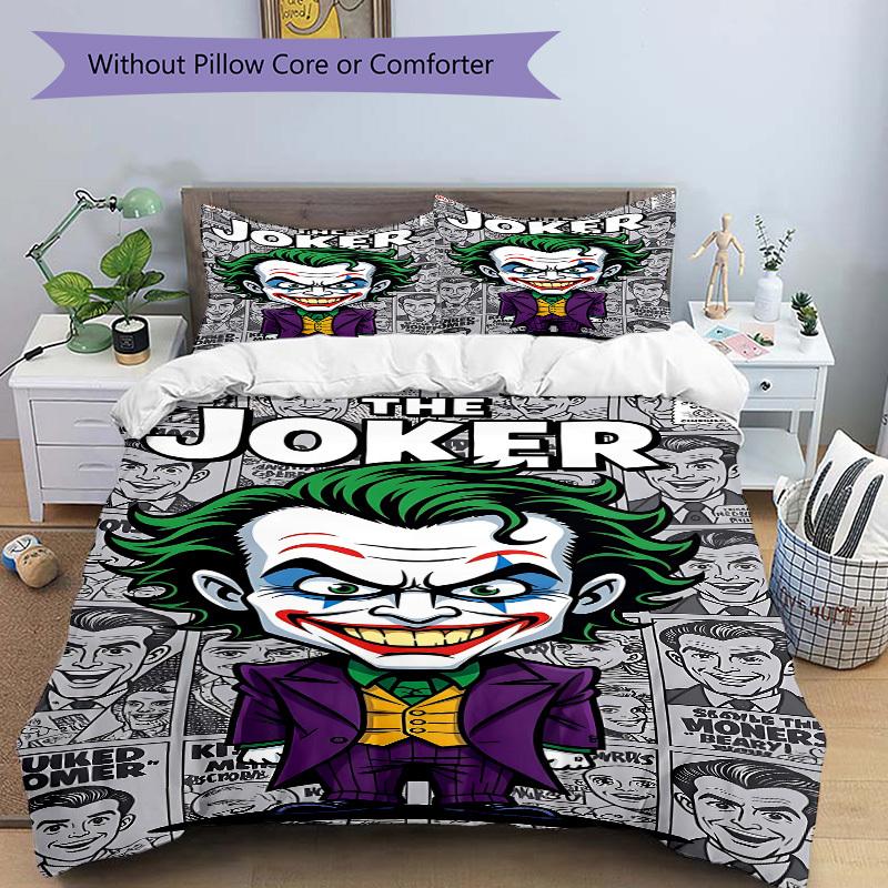 3pcs Joker Duvet Cover Set (1 Duvet Cover + 2 Pillowcases, No Core) - Comfortable, And Breathable Bedroom Decoration yy251104088