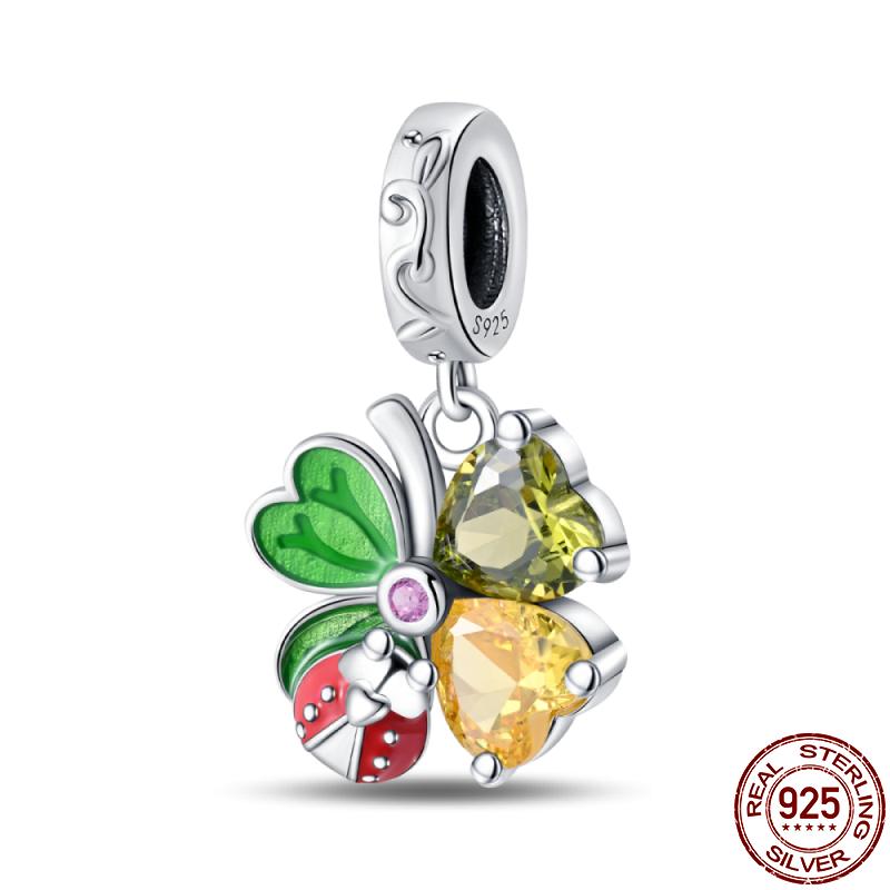 Genuine Copper Butterfly Zircon Series Pendant Jewelry Piece Fit 3Mm Pan Bracelet DIY Style Charm For Women Jewelry Stylish Gift