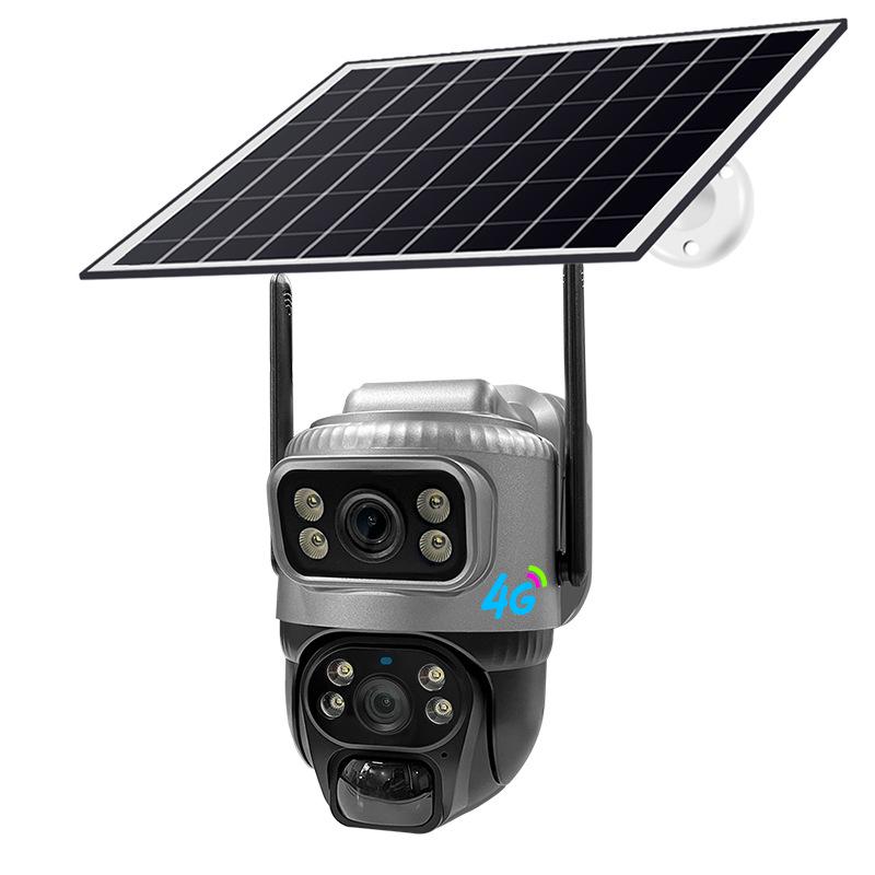 V380Pro Solar 4G Remote Waterproof Dual-Lens Outdoor Security Camera