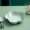 Colorful Petal Fruit Dish - Cute Wheat Straw Flower Plate for Snacks and Bones
