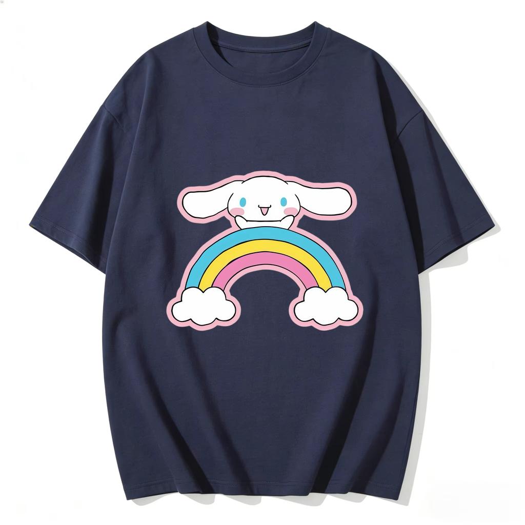 2026 Cinnamoroll Tee soft cotton short sleeve crew neck cute print lightweight summer top for Women daily casual wear