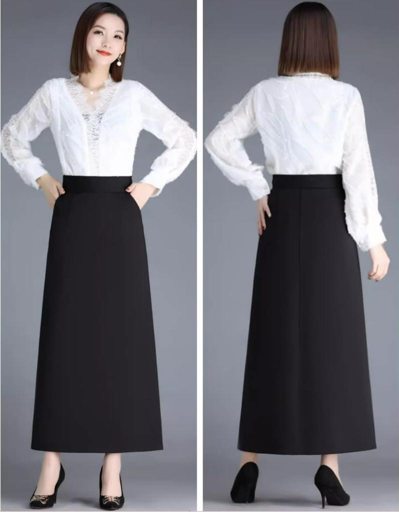 Syvent Tight Elegant Suit Plus Office Lady 12F322 Women's A-Line Skirt, High-Waisted, Mid-Length, Business, Skirt, Skirt, Office, Sizes, Commuting,