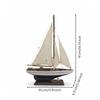 Modellino di Barca a Vela Decorativo Stile Nordico Decorazione Design Astratto Scultura di Barca Nautica per