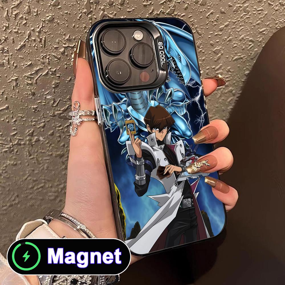 Yugioh Seto Kaiba Phone Case for iPhone 17 16 15 14 13 12 11 Air Pro Max Plus Colorful Silver MagSafe Cover