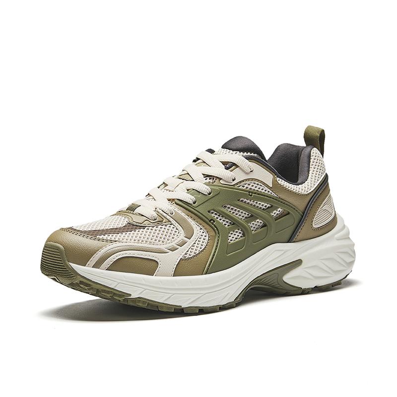 Anta AT2001 Retro Casual Versatile Lightweight Low-Top Running Shoes Men Sneaker Mud-Gray Deadwood 912435595-3