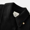 Qiusyiren Elegant 100% Merino Wool Lapel Overcoat