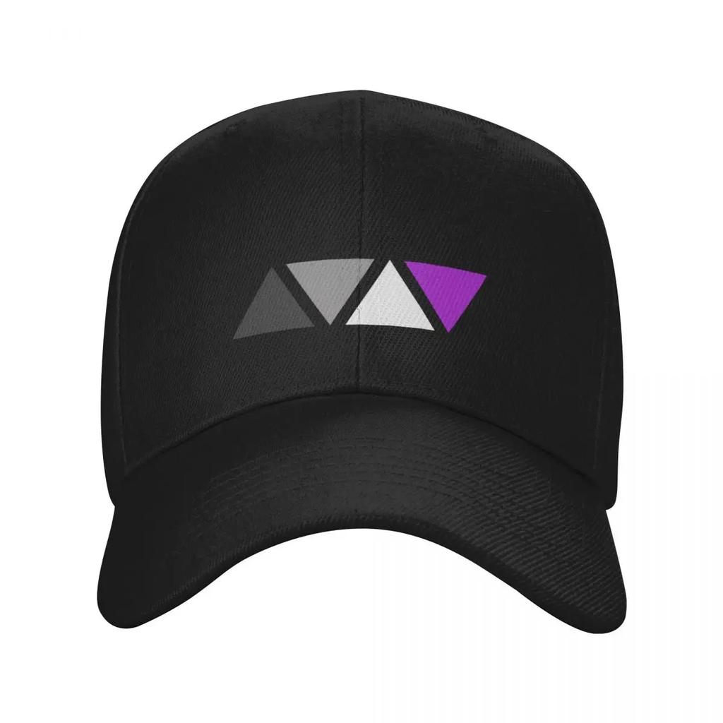 Triangles Asexual Pride Flag Subtle Asexual Pride Baseball Cap funny hat Sunscreen Sun Cap custom Hat Unisex Womens