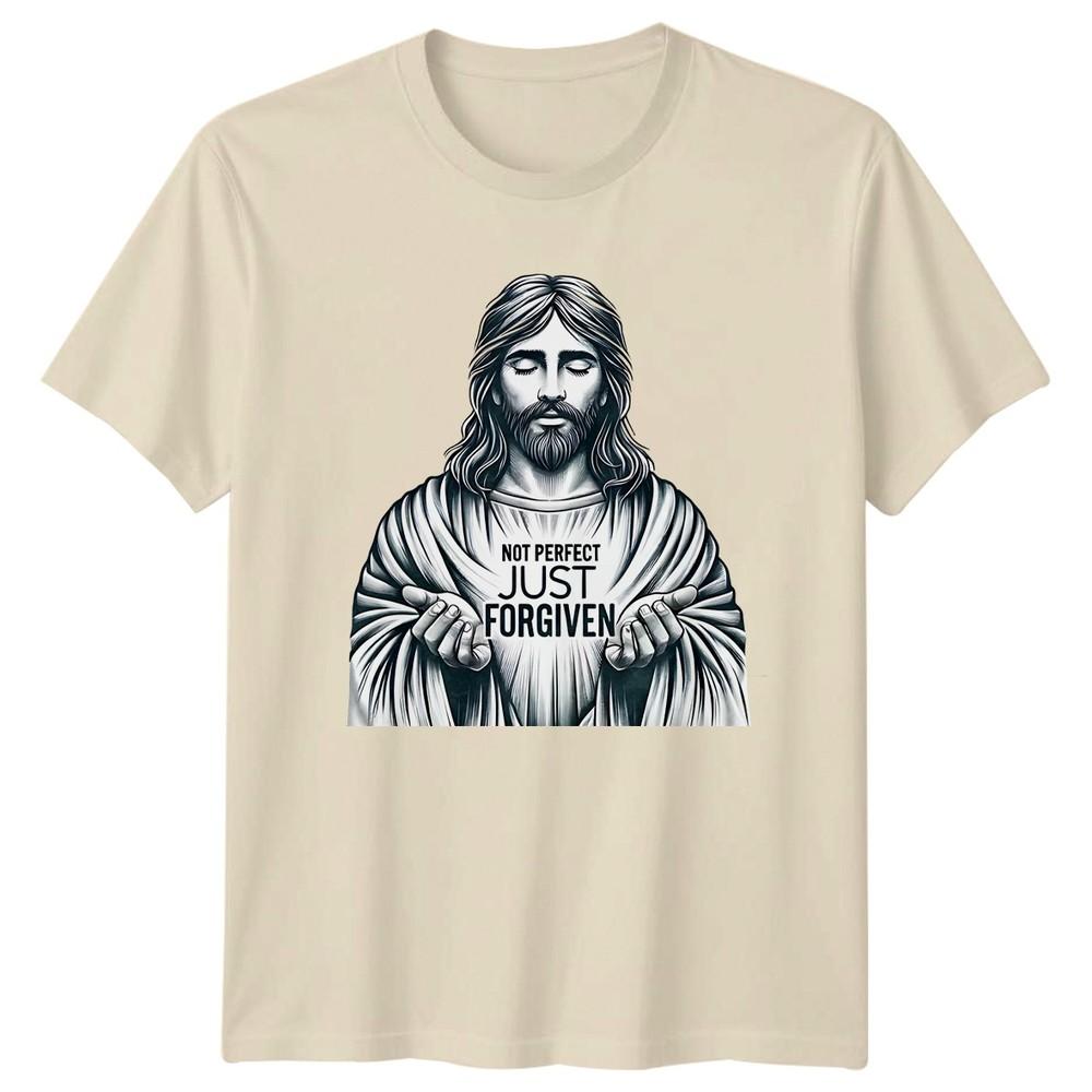 Not Perfect Just Forgiven TShirt Faith Christian Birthday Gift For Him And Her