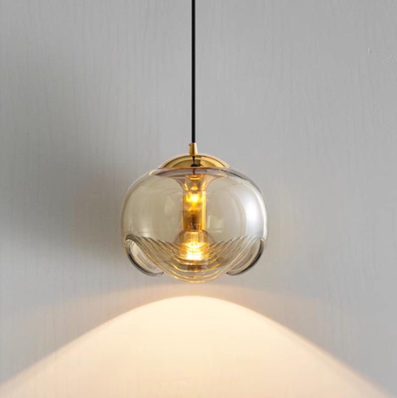Bauhaus Glass Pendant Light: Post-Modern Nordic Style for Kitchen, Bar, Living Room, Bedroom, or Bedside Lighting
