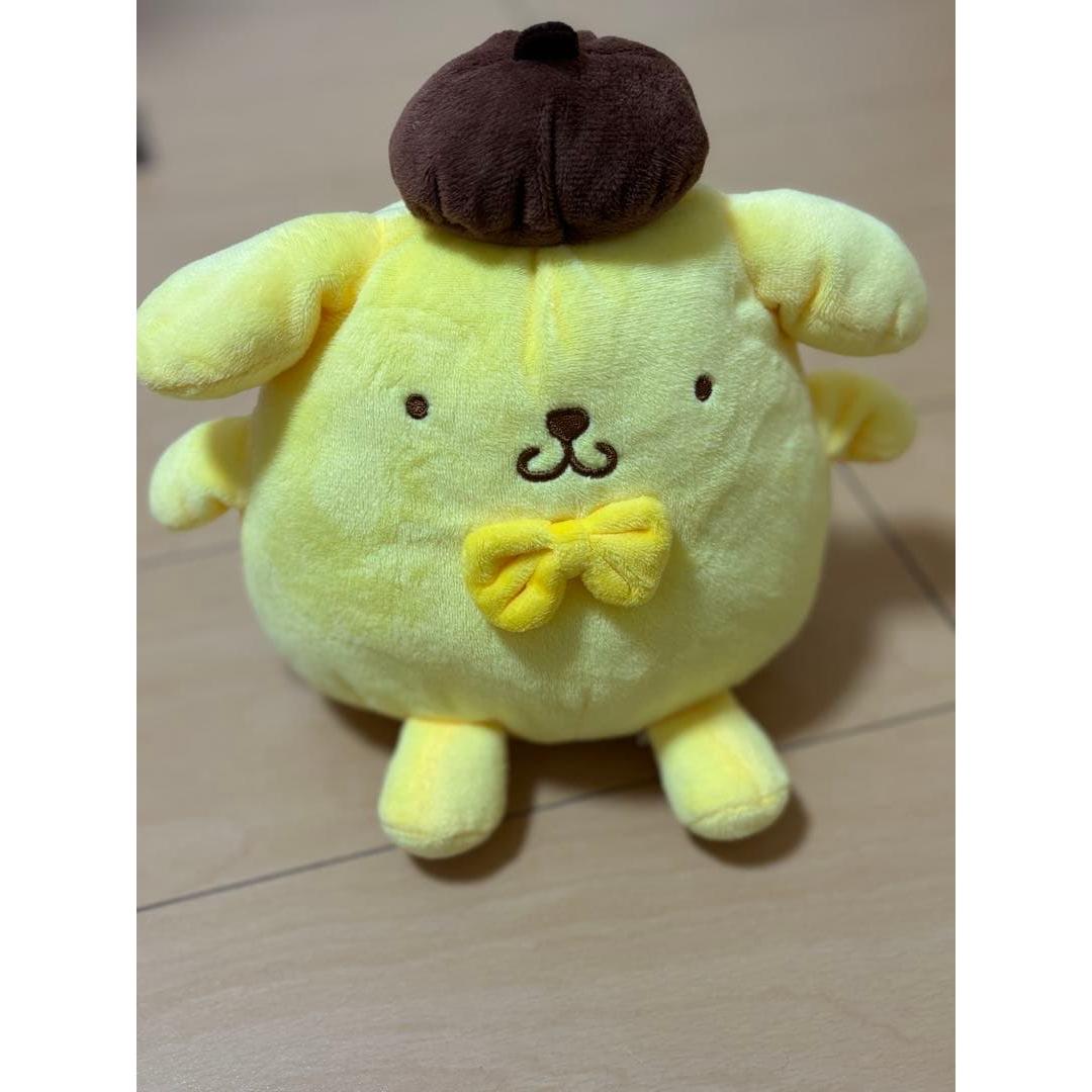 Sanrio Pompompurin stuffed toy pouch