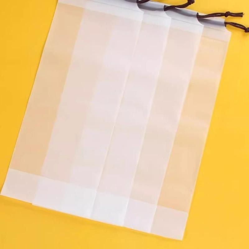 Waterproof Plastic Bag Reusable Travel Umbrellas Drawstring Storage Cover Clear Umbrellas Storage Bags Home Organizers