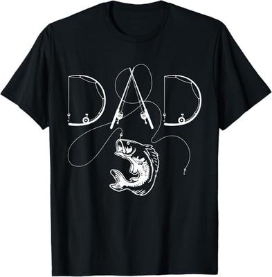 Angler Papa Angelbegeisterter Fischliebhaber Papa Vater T-Shirt
