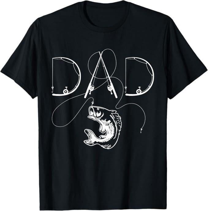 Fisherman Dad Fishing Enthusiast Fish Lover Daddy Father T-Shirt