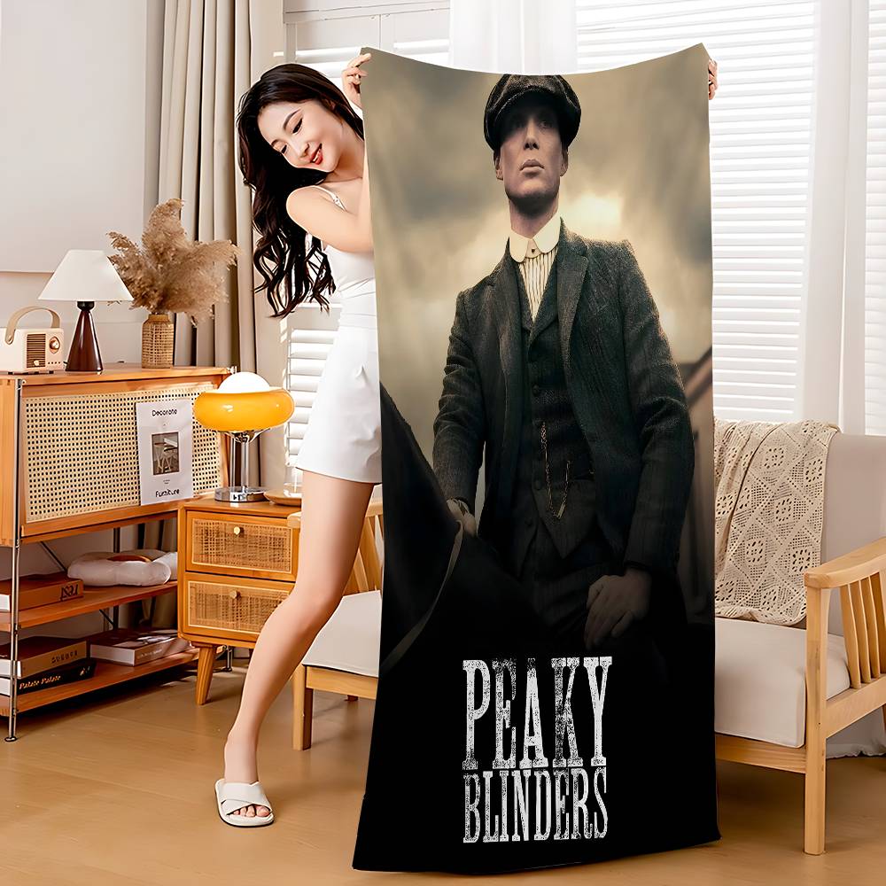 P-Peaky B-Blinders TV Bath Towel Microfiber Soft Water Absorbing Breathable For Girl Kids Decorative Cartoon Beach Towel