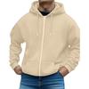 Full Zip Hooded Sweatshirt Unisex Casual Long Sleeve Drawstring Hoodie Classic Fit Pullover with Front Pockets for Everyday Wear