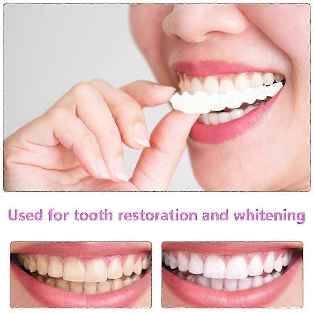 Instant Veneers Dentures Fake Teeth Braces Whitening Cosmetic Tooth Covering Snap on Smile Teeth Top and Bottom Clip