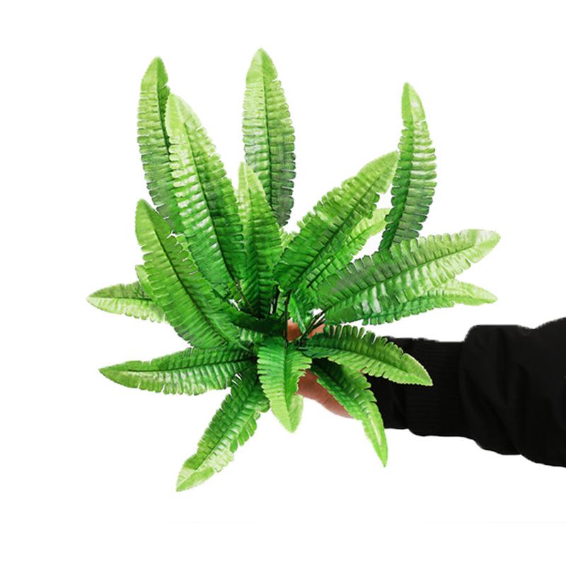 7 Forks Little Persian 1218 Head Persian Grass Big Leaves Shooting Props Simulation Plant Kidney Fern Green Plant Wall With Grass