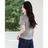 Women's Layered Polo Collar Short Sleeve T-Shirt