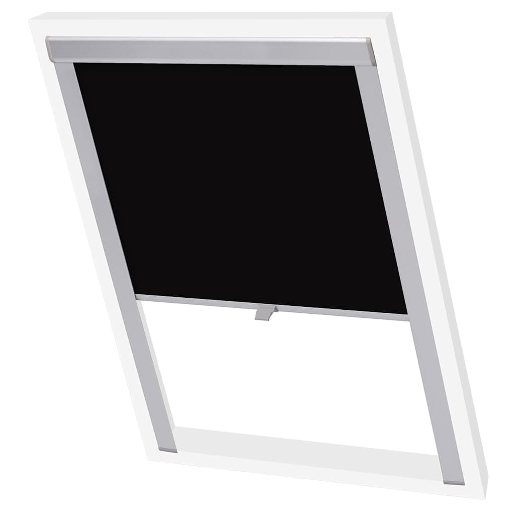 vidaXL Verdunkelungsrollo Schwarz MK04 GGL und GGU schwarz