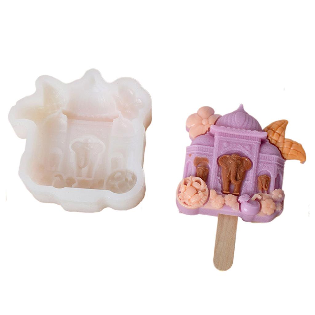 Silicone Popsicles Maker Flower Shape Popsicles Molds Ice Cream Molds Silicone Texture Dessert Supplies for Dessert