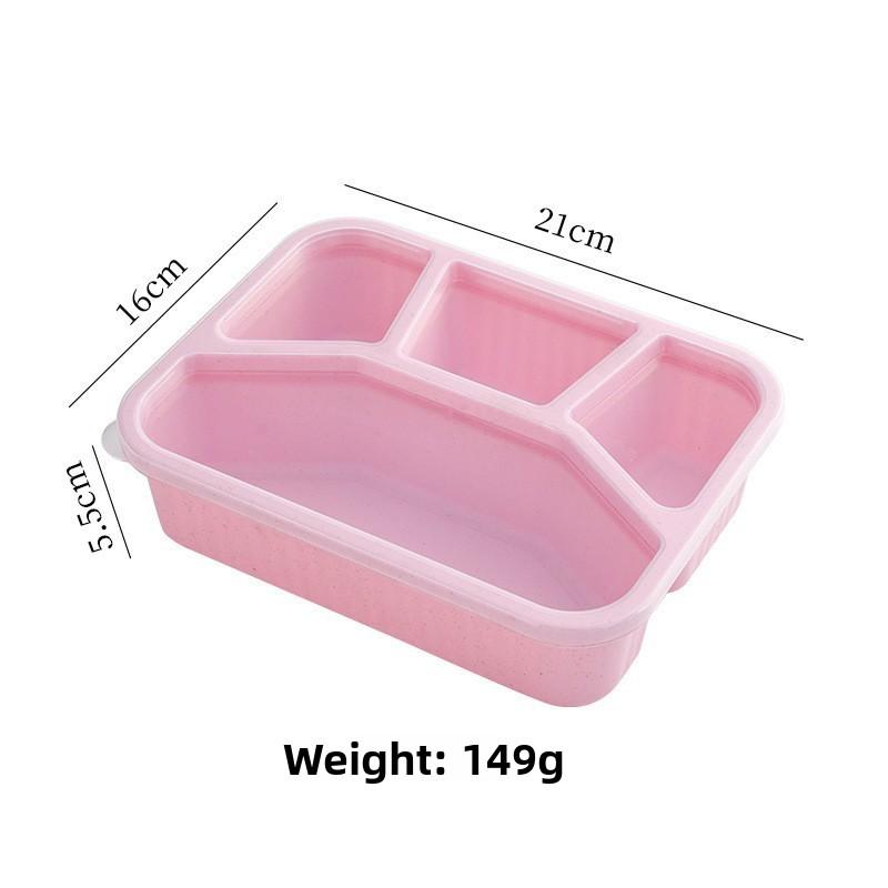 Quadratische Lunchbox mit Fächern für Schüler und Büroangestellte