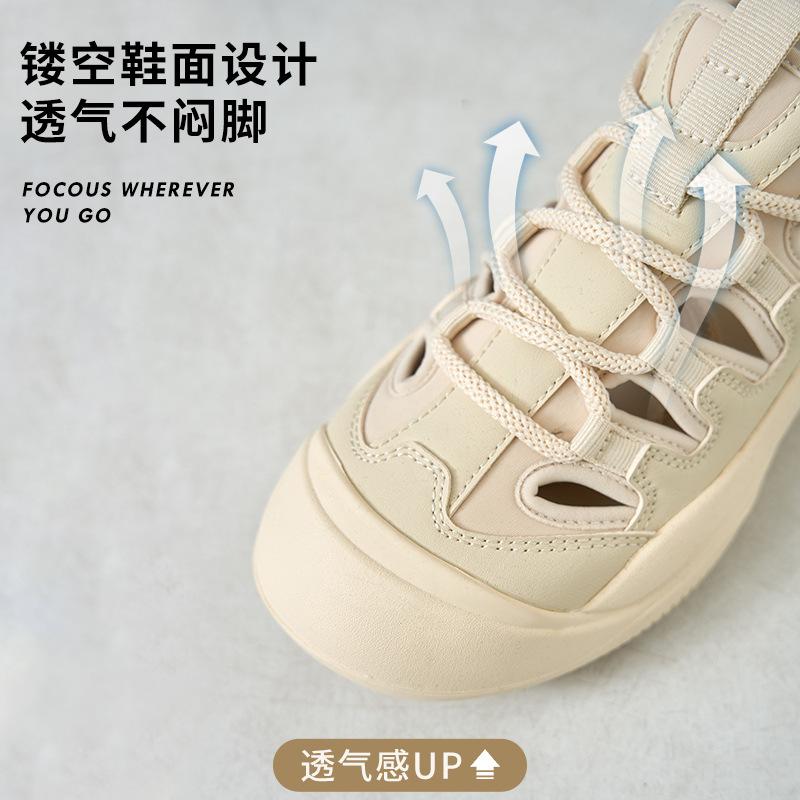 Augustine Roman sandals women's 2025 new summer baotou sandals sports platform muffin dad sandals