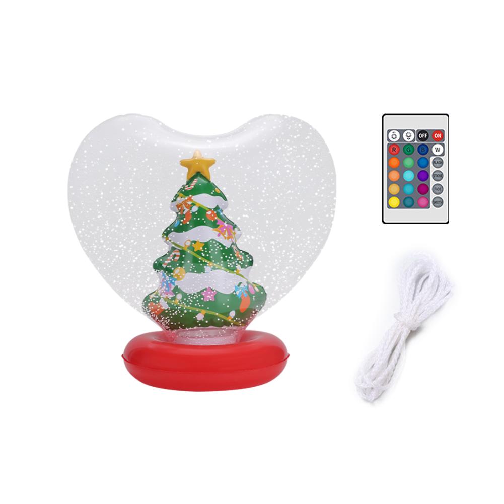 PVC Inflatable Christmas Ball With Light Santa Claus Snowman Christmas Tree Giant Big Large Christmas Balls Ornament Xmas Decora