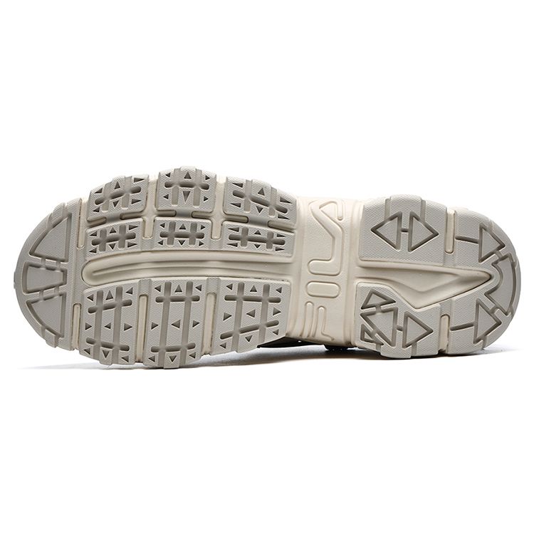 FILA Fashion Sneakers Fabric Synthetic Leather Mesh Casual Low-Top Lifestyle Shoes Men Sneakers Beige F12M134108FAB