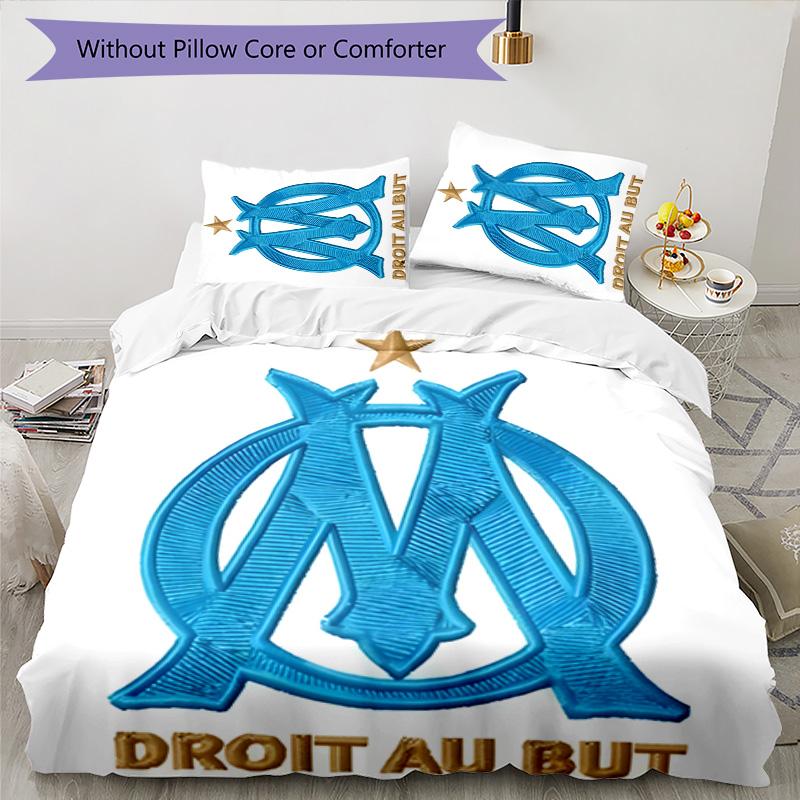 Marseilles 3pcs Bedding Set Duvet Cover Closure Includes 1 Duvet Cover & 2 Pillowcases for All Seasons Bedroom Home Dorm Decor