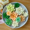 Succulent Plant Candle Gypsum Mold Nonstick Aromatherapys Silicone Molds Desktops Ornament Mold Home Decoration Molds