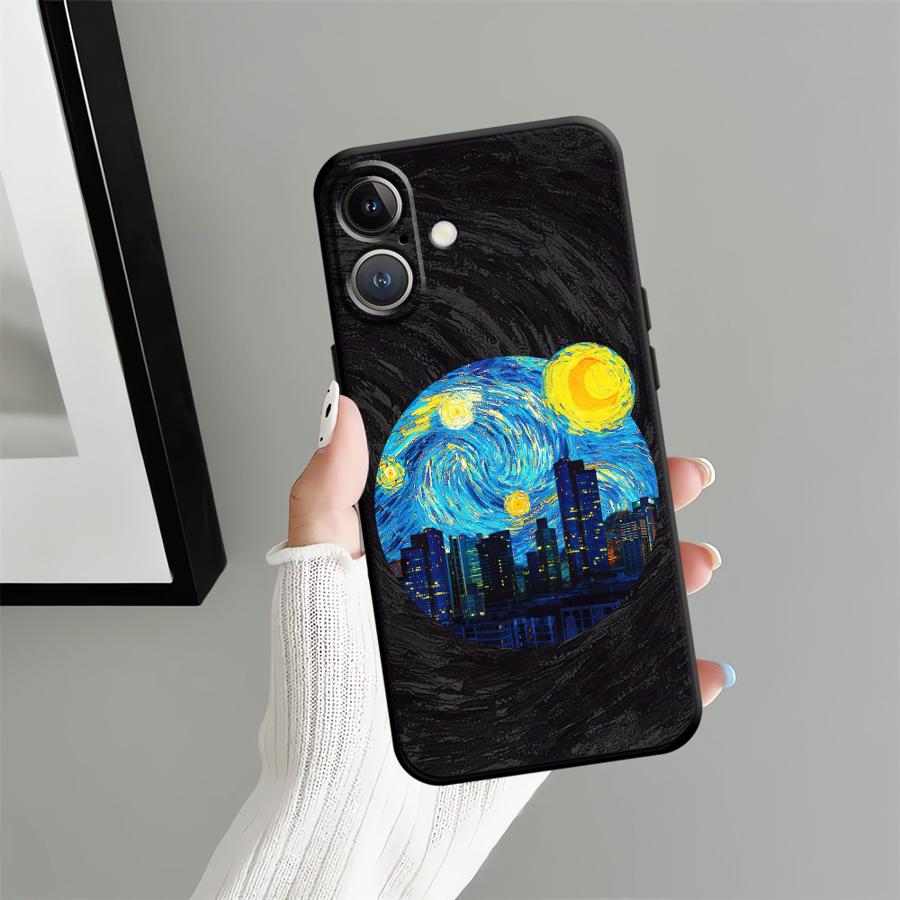 Creative City Pattern Case for Apple iPhone 17 Pro Max 12 11 14 16 XR XS MAX Air 13 15 Pro 7 8 Funda Phone Cover