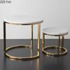 Creative Marble High Footed Fruit Tray Decoration Nordic Wedding Party Dessert Display Rack Home Decoration Cake Tray Tableware