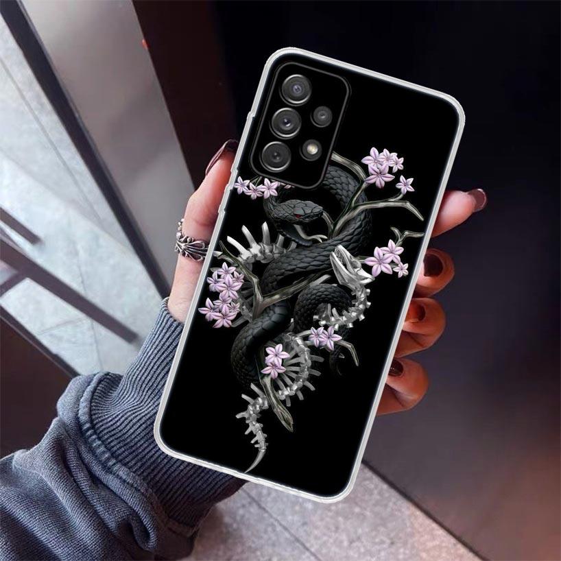 

Animal The Snake and Fern Phone Case For Samsung Galaxy A17 A57 A37 A16 A26 A36 A56 A15 A25 A35 A55 A14 A13 A54 A53 A34 A24 A33 Samsung A05S