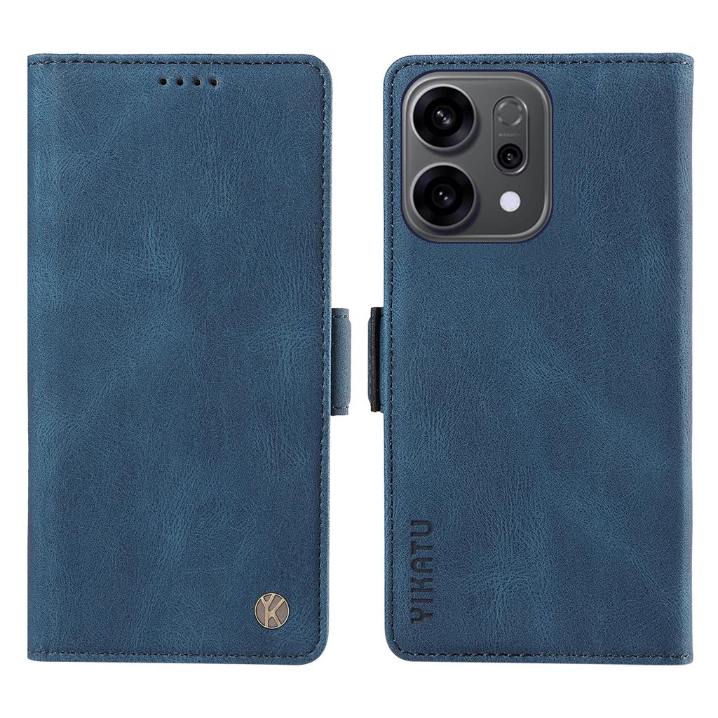 For Oppo Reno14 5G (China)/Oppo Reno14 F 5G/Oppo Reno14 5G (Global) Leather Case YIKATU YK-005 Skin-touch Feeling Wallet Phone Cover