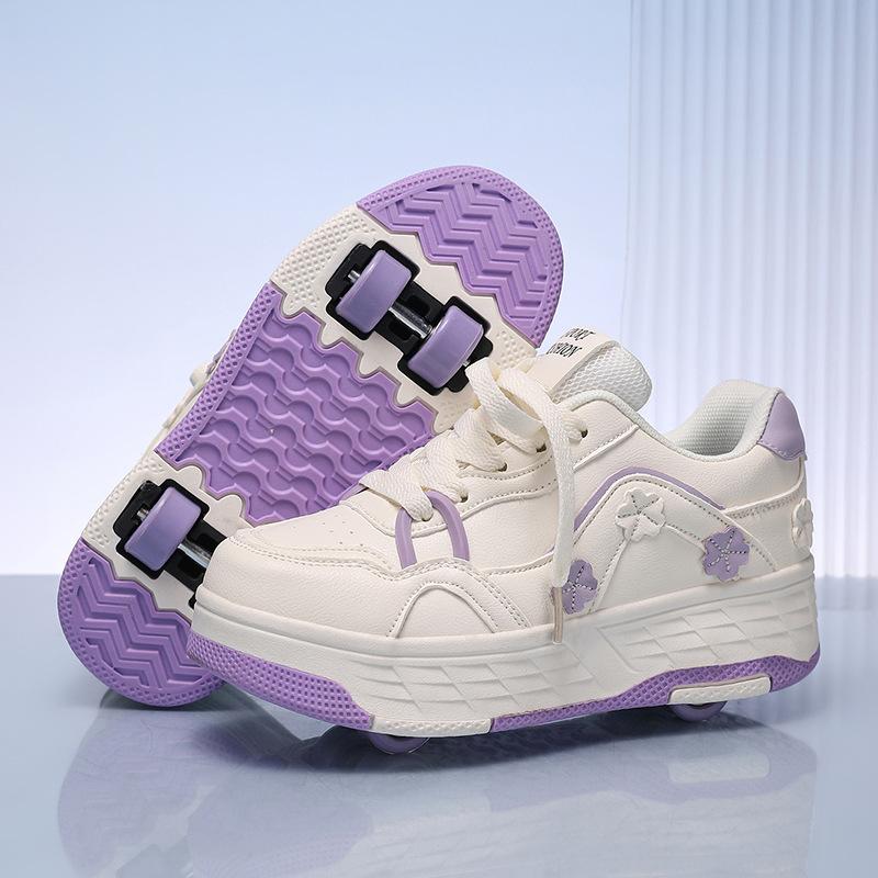 New Runaway Shoes Four-Wheel Pulley Shoes Boys Children Shoes With Wheels Girls Skates