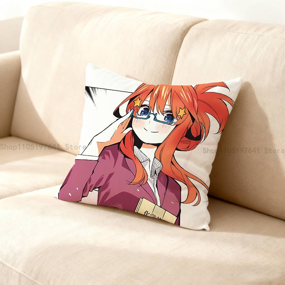 

Q-Quintessential Q-Quintuplets Pillow Case Cushion Cover Home Decor Birthday Gift Pillowcover 12x12Inch