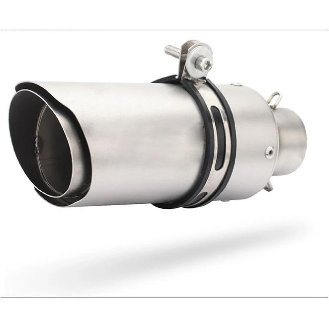Universeller 51MM Motorrad Auspuff Doppelschicht Schalldämpfer Für R15 MT03 CBR650R ZX10R Z250 GSXS125 RSV4 S1000RR R1M TMAX560 ADV750