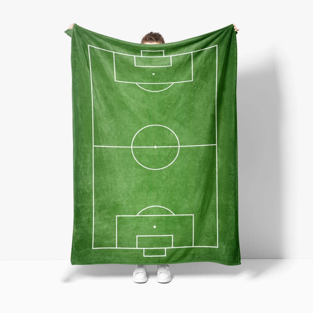 

Мягкое одеяло с мультяшным рисунком «Футбольное поле», спортивное одеяло для футбола, мягкий плед для дома, спальни, кровати, дивана, дорожный чехол, подарок для ребенка 30x40in