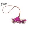 Eye-catching Bag Ornament Motorcycle Pendant Faux Leather Mini Backpack Charm