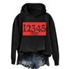 Women's And Men's Unisex Fashion Outfit Sweatsuit  Printed Long Sleeved  Casual Hooded Sweatshirt