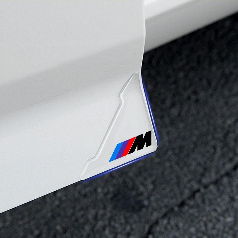 2Pcs Transparent Car Door Corner Cover Anti-Scratch Protection Sticker For BMW M E34 E36 E60 E90 E46 E39 F10 F20 F30 X5 X6 X1 M3 M5 M6 E71 F01 F02 F87