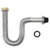 Good Quality 304 Stainless Steel Drain Pipe With Quickly Release Single-Trough Drain Hose for Easy Maintenance