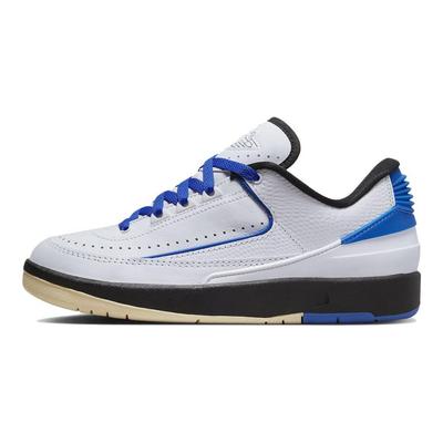 Air 2 Retro Low Varsity Royal Damskie Sneakersy Białe Czarne Muślinowe DX4401-104
