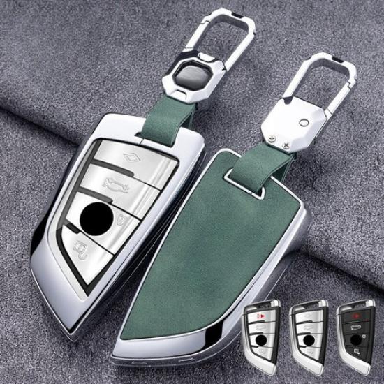 Zinc Alloy Leather Car Key Case Cover For BMW 2 3 4 5 6 7 8 X1 X2 X3 X4 M5 X6M