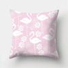 Pink Flamingo Flower Print Decorative Cushions Pillowcase Polyester Cushion Cover Throw Sofa Decoration Pillowcover