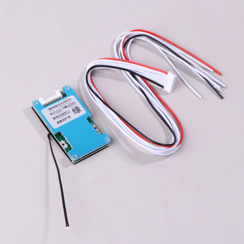Bms 7S 24V 15A 20A 25A Li-Ion Litium 18650 Batteriladebeskyttelseskort Med Temperaturbalansert For Ebike/Escooter