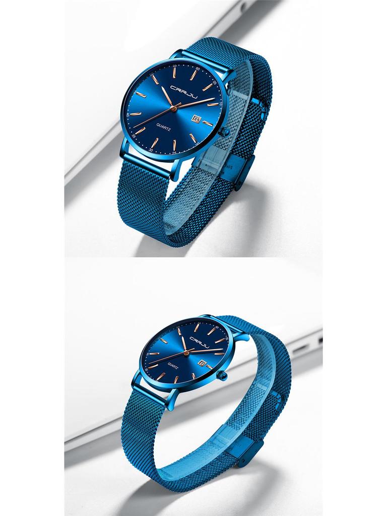 CRRJU 2161 Men's Starry Sky Fashion Watch - Simple Business Design