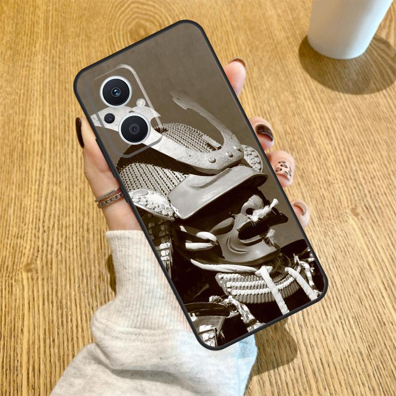 Japanese Samurai Funda For OPPO Reno 10 11 12 13 14 Pro 14F 13F 12F 11F 7 8 Lite OPPO Find X5 X8 X9 Pro Case