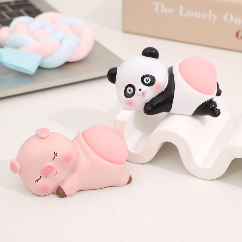 Pinchable Cartoon Butt Decompression Toy - Soft, Elastic Desktop Ornament