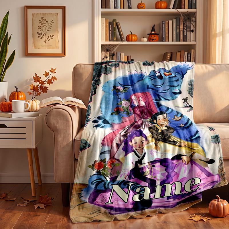 HUNTRIX Custom Flannel Blankets Soft Warm Cozy Throws for Home Decor Holiday Gifts